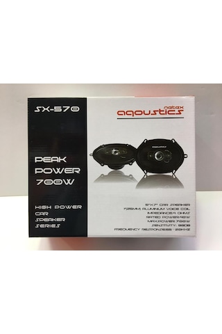 Aqoustics Sx-570 5 X 7 Oval Hoparlör Tweeterli 700 Watt
