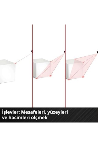 Lazer Ölçüm Cihazı Tc-ld 30 R Maks. 30 M Ölçüm Aralığı, Ölçüm Modları: Mesafe, Alan, Hacim, Sürekli Ölçüm, Lcd Ekran, Otomatik Kapanma, Piller Dahil Değildir