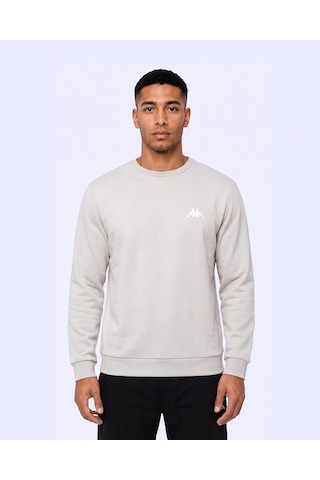 Kappa Tanner Erkek Taş Rengi Regular Sweatshirt