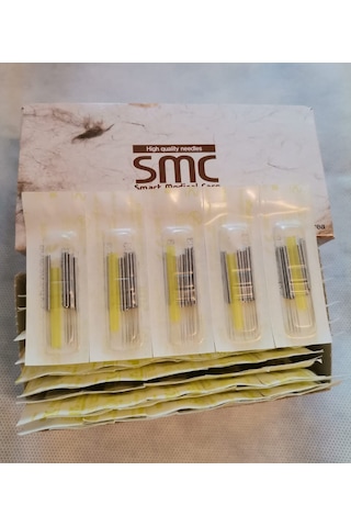 Smc Akupunktur İğnesi 0.22x13 mm 1000'lik Kutuda 10arlı