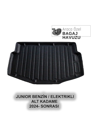Alfa Romeo Junıor Benzin / Elektrikli Alt Kademe 2024 + Araça Özel 3D Bagaj Havuzu