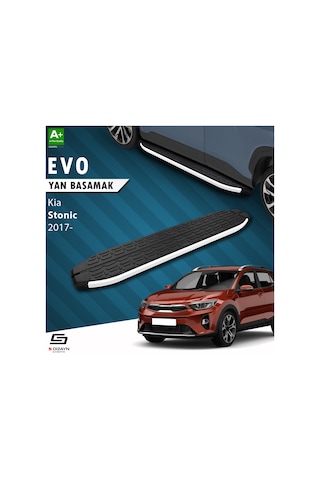 S-dizayn Kia Stonic Evo Aluminyum Yan Basamak 173 Cm 2017 Üzeri