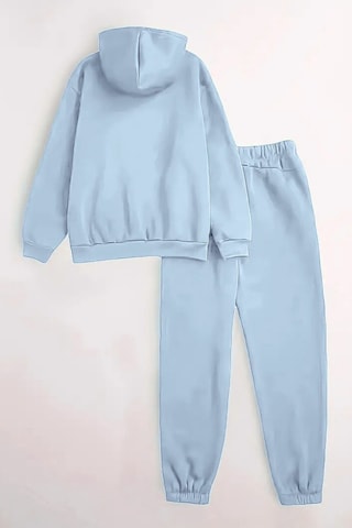 Unisex Kapüşonlu Bebemavi Eşofman Takımı Very Cherry Baskılı- Kışlık Şardonlu Kumaş Bebemavi