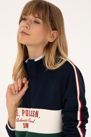 U.S. Polo Assn. Kadın Lacivert Fermuarlı Dik Yaka Sweatshirt 50311024-VR033