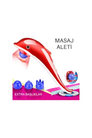 Profesyonel Boyun Bel Sırt Karın Bacak Vücut Masaj Aleti Kırmızı