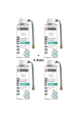 Ipone Sos Tyre Lastik Tamir Köpük Spreyi 200 Ml S.o.s. - 4 Adet