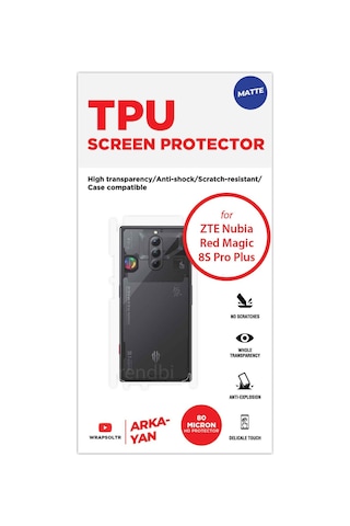 Zte Nubia Red Magic 8s Pro Plus Mat Arka Ve Yan Kaplama Koruyucu