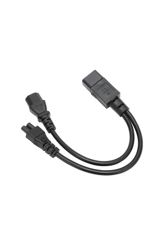 Y-ayırıcı Güç Kablosu Iec 320 C14 Erkek - C13 Ve C5 Dişi Ayırıcı Adaptör Kablosu 10a 250v