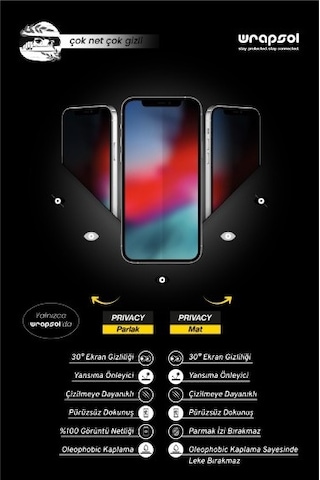 Vivo X100 Mat Hayalet Ekran Koruyucu Privacy Film