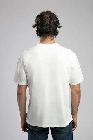 Lee Cooper Kelvin Erkek %100 Pamuk O Yaka T-shirt Ekru-19933 Ekru