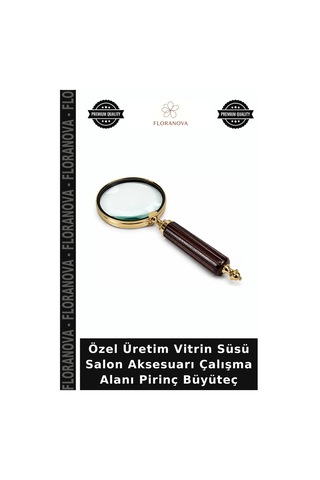Özel Üretim Vitrin Süsü Salon Aksesuarı Çalışma Alanı Pirinç Büyüteç