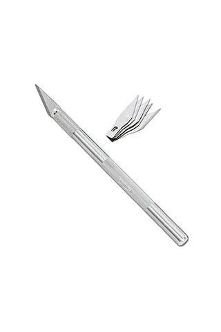 Bianyo. Kretuar Bıçağı. Metal Saplı. 5 Yedek Uçlu. Kretuar Seti.