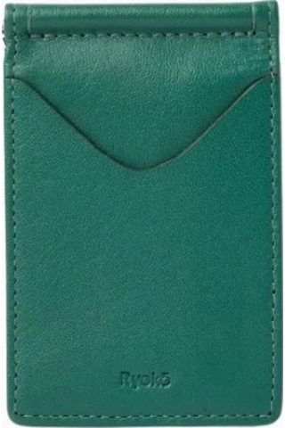 Ryoko Jones Clip Wallet 2.0 Japon Deri Premium Unisex Kartlık Yeşil 4