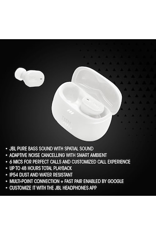 Jbl Tune Buds2 Kulakiçi Tws Kulaklık, Siyah