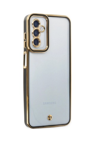 Samsung Galaxy M23 Kılıf Liva Lens Silikon - Siyah Düz Renkli