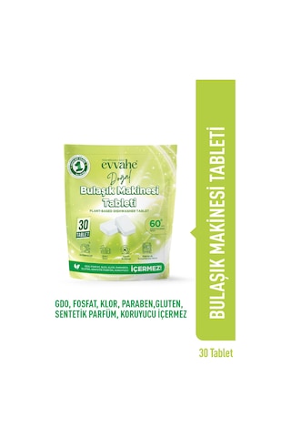 Bitkisel Bulaşık Makinesi Tableti 30 Tablet - 669332790