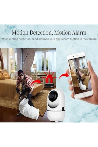 Ev Güvenlik Wifi Akıllı Kamera Bebek Telsiz Hareket Algılama İle İzleme Ses Dinleme