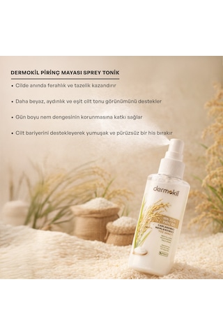 Dermokil Pirinç Mayası Beyazlatıcı Canlandırıcı Yüz Sprey 50 Ml