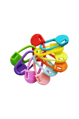 200 Ad Ilmek Sabitleyici Ip Tutucu Plastik Çengelli Iğne Örgü Set