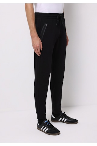 Colins Regular Fit Orta Bel Düz Erkek Siyah Eşofman Altı Cl1075654 Q1.v1 Blk Siyah