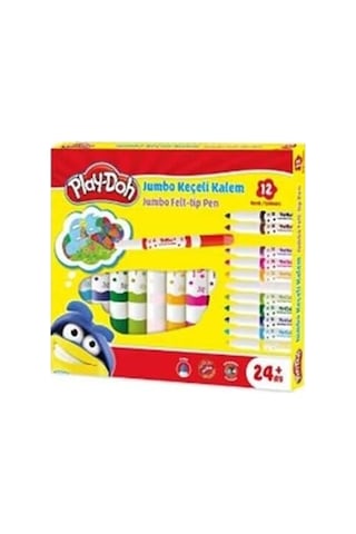 Play-doh Jumbo Keçeli Kalem 6mm 12'li
