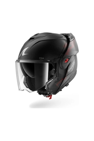 Shark Oxo Sp Lyne Çene Açılır Kask Mat Siyah