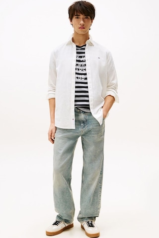 Erkek Tjm Reg Lınen Blend Ls Shırt Ext Shirts Ecru