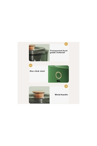 Pazly Cbtx Jrq-01 Ev Kablosuz Elektrikli Kıyma Makinesi, Boyut: Çift Tıklama Yeşil Yeşil