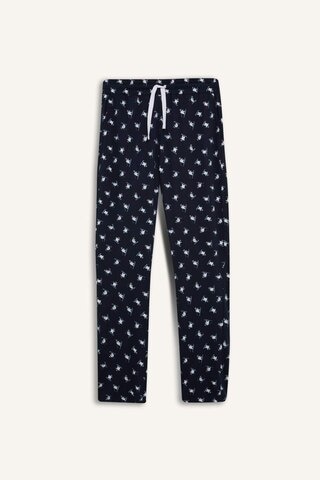 Defacto Yılbaşı Temalı Esnek Bellli Bağcıklı Cepli Pijama Altı D8224ax24wnnv135 Lacivert