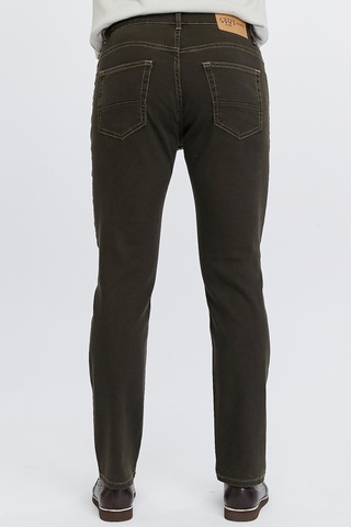 Cedy Denim Regular Fit Jean Martin Yüksek Bel Standart Kesim Esnek Kot Pantolon C336 Kahverengi