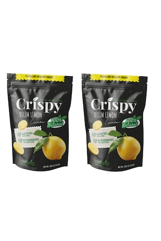 Dondurularak Kurutulmuş Limon Dilimleri 20 Gram 2'li Paket
