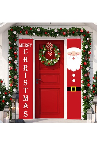 Wezone "dayanıklı Noel Bayrağı - İç Ve Dış Mekan Süsleme İçin Renkli Parti Dekoru" Çok Renkli