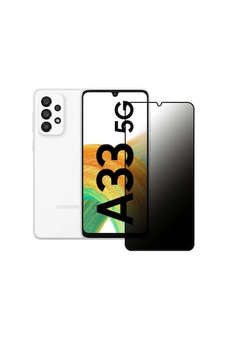 Samsung Uyumlu Galaxy A33 5G Hayalet Privacy Gizli Cam Ekran Koruyucu Si