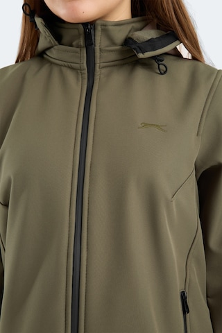 Slazenger Heat Control Kadın Çıkarılabilir Kapüşonlu Haki Mont & Kaban Haki
