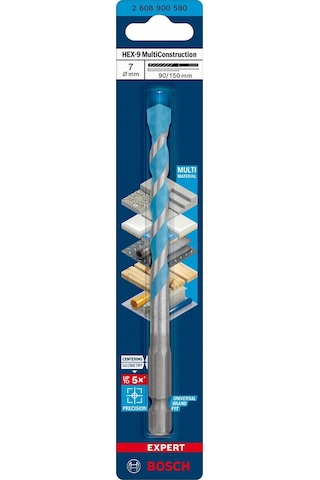 Bosch Expert 7x150 Mm Hex-9 Çok Amaçlı Matkap Ucu 2608900580