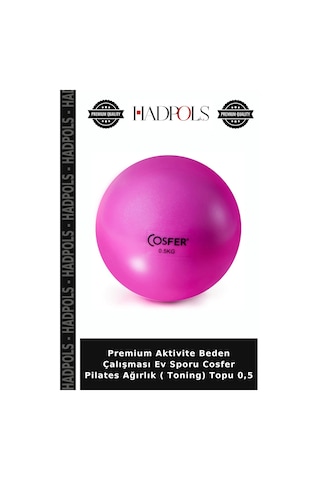 Premium Aktivite Beden Çalışması Ev Sporu Cosfer Pilates Ağırlık Toning Topu 0,5