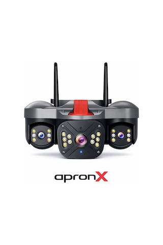Apronx Apx-wp332 6mp 2.8mm-3.6mm Üç Kamera 22 Led Wifi Ptz