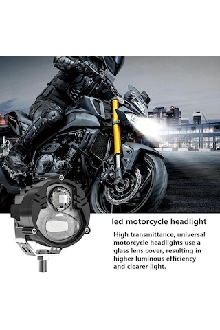 Heyce Led Motosiklet Far / Parlak Led Motosiklet Işıkları / 4 Aydınlatma Modlu Spot Sürüş Sis Lambaları, Enerji