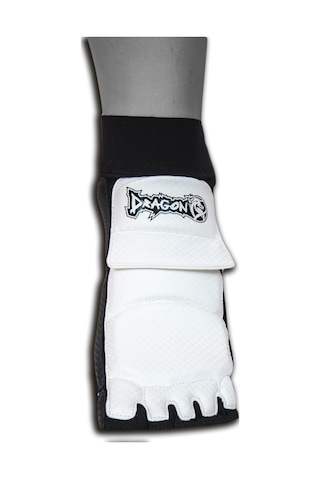 Dragondostore Dragon10255 Taekwondo Ayaküstü Koruyucu Beyaz - Siyah