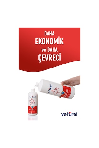 Vetürel Kedi ve Köpekler İçin Yara ve Deri Bakım Spreyi 1 L