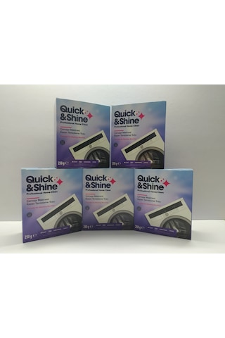 Quick&Shine Çamaşır Makinası Kazan Temizleme Tozu 5 x 250 G Quick&Shine Çamaşır Makinası Kazan Temizleme Tozu 5 x 250 G