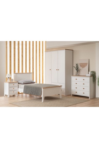 Uren Modern İnci Beyaz Çift Kişilik Karyola