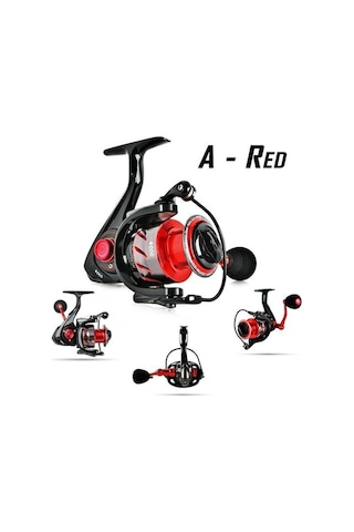 Novahub Kırmızı 13+1bb Metal İplik Makarası Balıkçılık Reel 1000 Bb Tuzlu/tatlı Su