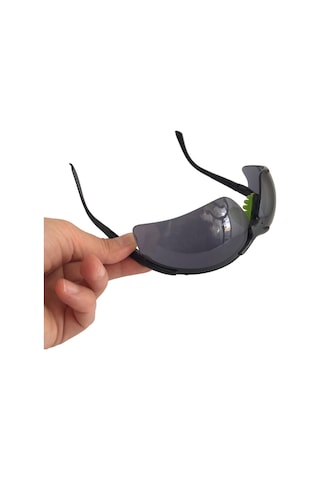 Uv Korumalı Silikon Burunlu Ayarlanabilir Sap Koruyucu Bisiklet Gözlüğü Füme