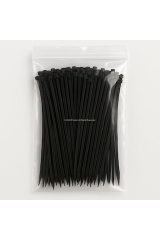 Tr Plastik Kablo Bağı, 100 Adet, Isıya Dayanıklı, Kablo Tutturma Bağı, 6,6 Naylon, Kablo Kelepçesi, Tel Bağı S Genel