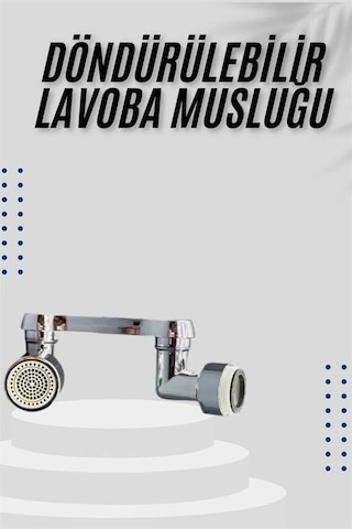 Dönebilen Musluk Başlığı Akrobat Mutfak Banyo Musluk Ucu Başlığı Oynar Başlıklı 1