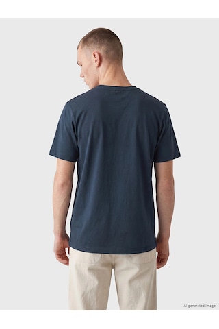 LC Waikiki Xsıde Lacivert %100 Pamuk Basic Tişört Navy