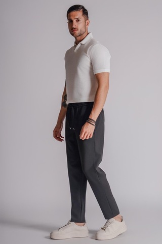 Braccas Erkek Yandan Cepli Beli Lastikli Relaxed Fit Jogger Pantolon Siyah Siyah