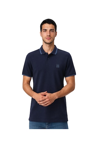 Arma Ar-ma Erkek Polo Yaka Tişört Baskisiz Basic Örme Kumaş Regular Fit %100 Pamuk 30/1 Çift Toplama Penye Pike Y31374357102 Lacivert-l1