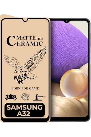 Samsung Uyumlu Galaxy A32 Ekran Koruyucu Mat Seramik Nano Ekran Koruyucu